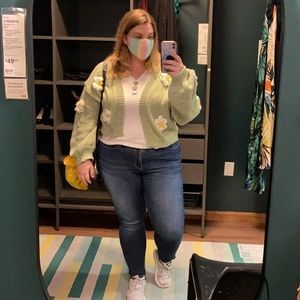 SHEIN plus embroidered cardigan size 3X